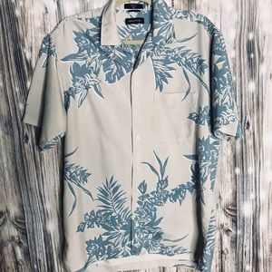 Men’s 100% silk Nautica button down
